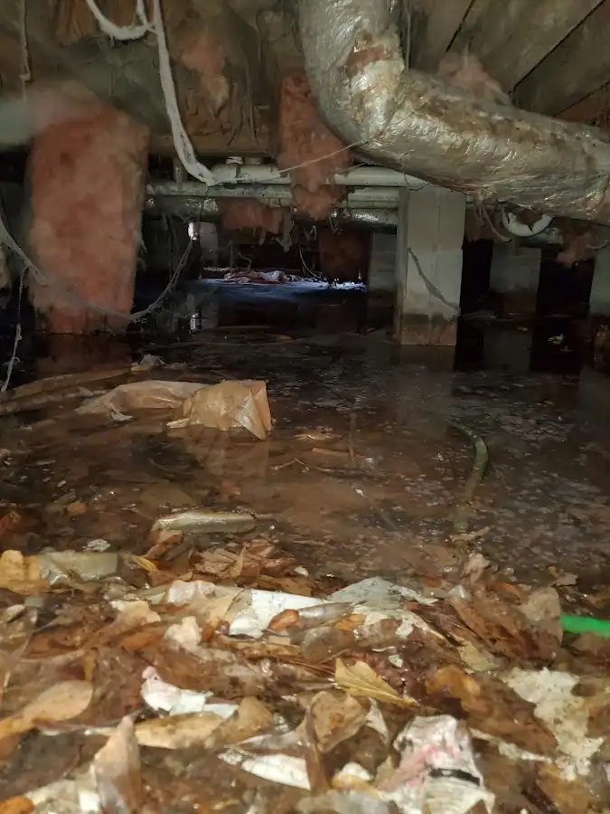 Crawl space flood assessment for Commercial Water Damage Restoration in Alafaya
